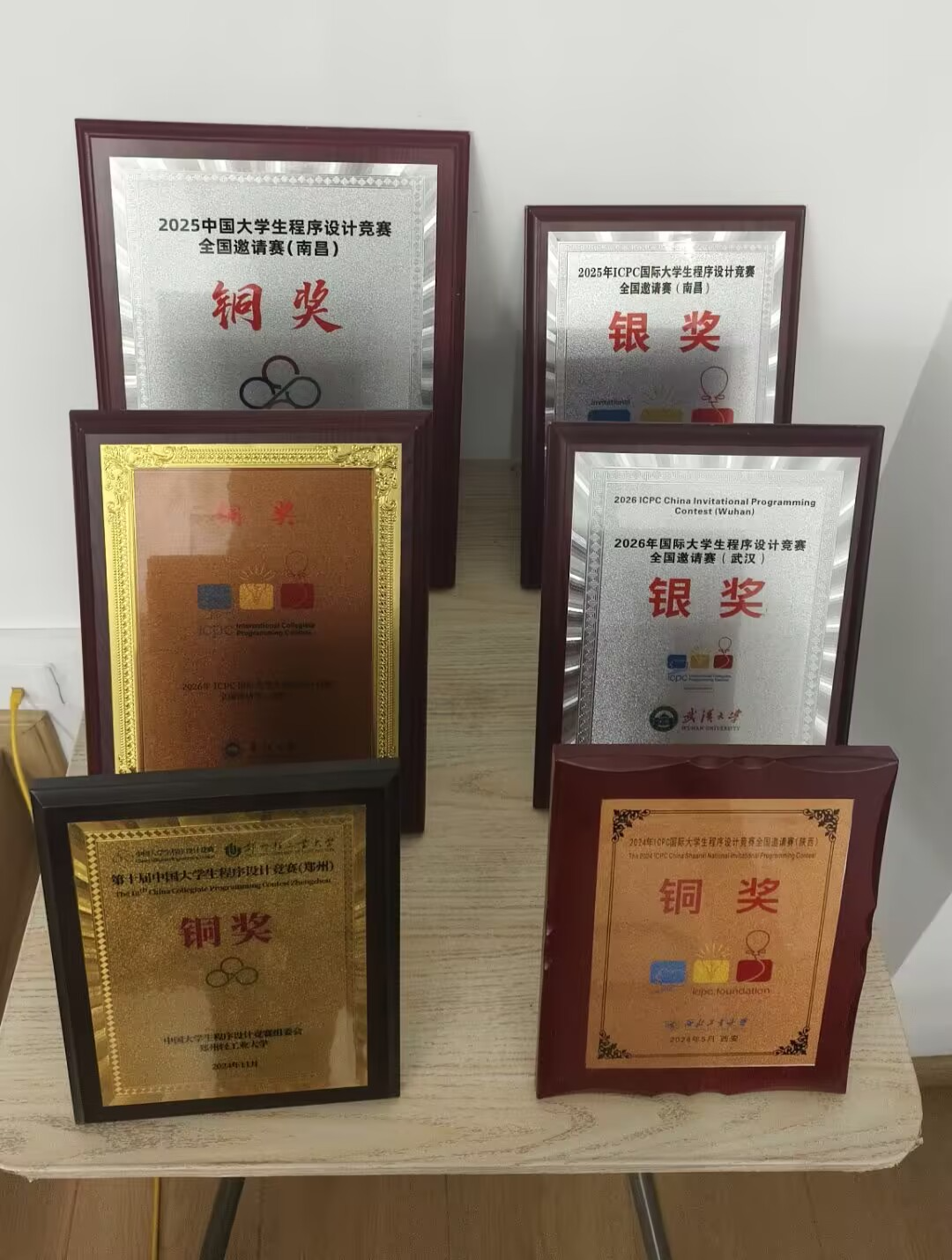 实验室部分奖牌合影